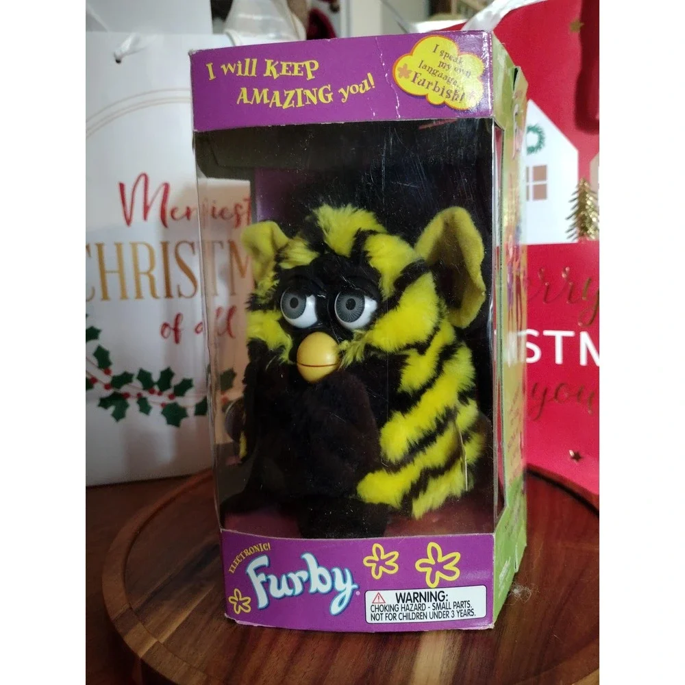Furby Bumblebee with box- Vintage toy from 1998